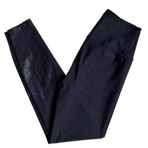 Beyond Yoga Alloy Ombre Midi Yoga Leggings (Black Foil Speckle) - Size Large